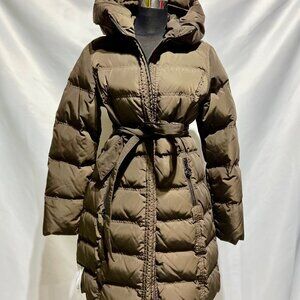 New Duck Down Flash Geo Super Warm Winter Coat & Puffer Jacket Large in Tan
